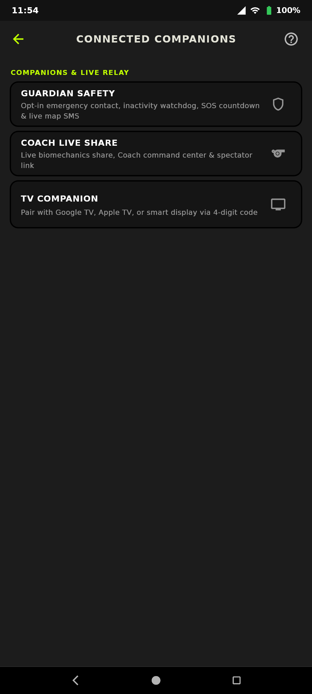 Connected Companions Hub: Guardian Safety, Coach Live Share & TV Companion